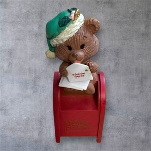 Trim A Home 1992 Bear on Post Office Box Christmas Ornament
